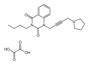 3-butyl-1-(4-pyrrolidin-1-ylbut-2-ynyl)quinazoline-2,4-dione,oxalic acid Structure