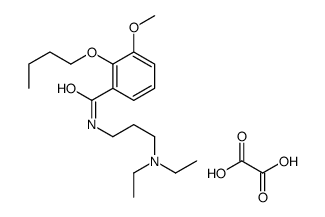 N-(3-Diethylaminopropyl)-2-butoxy-3-methoxybenzamide oxalate structure