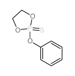 1,3,2-Dioxaphospholane,2-phenoxy-, 2-sulfide Structure