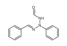 1-benzylidene-3-formyl-2-phenyl-triazane Structure