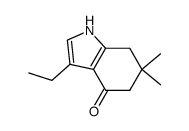 6,6-dimethyl 3-ethyl-4,5,6,7-tetrahydro-1H-indol-4-one Structure