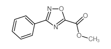 3-苯基-1,2,4-噁二唑-5-羧酸甲酯结构式