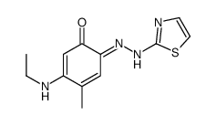 5-(Ethylamino)-4-methyl-2-[(thiazol-2-yl)azo]phenol结构式