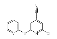 2-CHLORO-6-(2-PYRIDYLTHIO)ISONICOTINONITRILE structure