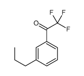 Ethanone, 2,2,2-trifluoro-1-(3-propylphenyl)- (9CI) Structure