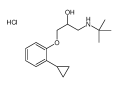 1-(tert-butylamino)-3-(2-cyclopropylphenoxy)propan-2-ol,hydrochloride结构式