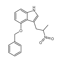 1-[4-(benzyloxy)indol-3-yl]-2-nitropropane结构式
