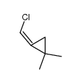 2-chloromethylene-1,1-dimethyl-cyclopropane结构式