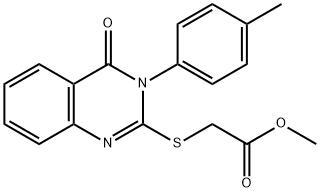 Methyl 2-{[3-(4-methylphenyl)-4-oxo-3,4-dihydroquinazolin-2-yl]sulfanyl}acetate picture