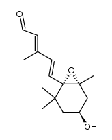 (1'S,2'R,4'S,2E,4E)-5-(1',2'-Epoxy-4'-hydroxy-2',6',6'-trimethylcyclohexyl)-3-methyl-2,4-pentadienal Structure