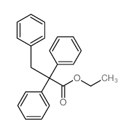 Benzenepropanoic acid, a,a-diphenyl-, ethyl ester Structure