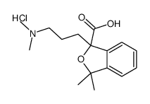 1-[3-(dimethylamino)propyl]-3,3-dimethyl-2-benzofuran-1-carboxylic acid,hydrochloride Structure