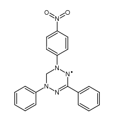 1-(4-Nitro-phenyl)-3,5-diphenyl-verdazyl ()结构式
