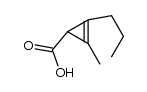 1-methyl-2-propyl-1(2)-cyclopropene-3-carboxylic acid Structure