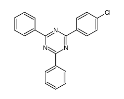 2-(P-CHLOROPHENYL)-4,6-DIPHENYL-S-TRIAZINE structure