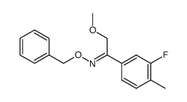 1-(3-Fluoro-4-methylphenyl)-2-methoxyethan-1-one O-benzyloxime Z结构式