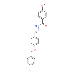 N'-{4-[(4-chlorobenzyl)oxy]benzylidene}-4-methoxybenzohydrazide picture