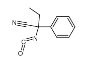 2-isocyanato-2-phenylbutanenitrile结构式