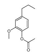 (2-methoxy-4-propylphenyl) acetate结构式