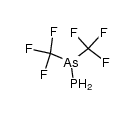 Bis(trifluormethyl)phosphanyl-arsan Structure