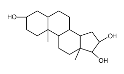 androstane-3,16,17-triol structure