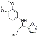 (3,4-DIMETHOXY-PHENYL)-(1-FURAN-2-YL-BUT-3-ENYL)-AMINE结构式