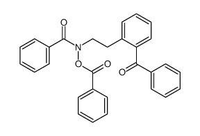N-benzoyl N-benzoyloxy ((benzoyl-2) phenyl-2 ethylamine) Structure
