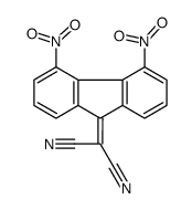 2-(4,5-dinitrofluoren-9-ylidene)propanedinitrile结构式