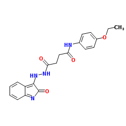 N-(4-Ethoxyphenyl)-4-oxo-4-[2-(2-oxo-2H-indol-3-yl)hydrazino]butanamide Structure