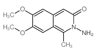 2-amino-6,7-dimethoxy-1-methyl-isoquinolin-3-one Structure