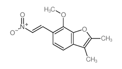 7-Methoxy-2,3-dimethyl-6-(2-nitroethenyl)benzofuran Structure