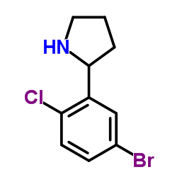 2-(5-Bromo-2-chlorophenyl)pyrrolidine Structure
