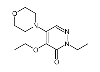 4-Ethoxy-2-ethyl-5-morpholinopyridazin-3(2H)-one结构式