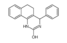 4-phenyl-3,4,5,6-tetrahydro-1H-benzo[h]quinazolin-2-one结构式