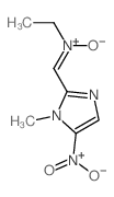 Ethanamine, N-[(1-methyl-5-nitro-1H-imidazol-2-yl)methylene]-, N-oxide (9CI) structure