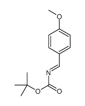 N-Boc-4-甲氧基亚苄基胺结构式