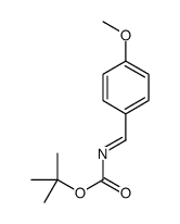 tert-Butyl N-[(4-methoxyphenyl)methylene]carbamate Structure