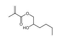 2-hydroxyhexyl 2-methylprop-2-enoate结构式