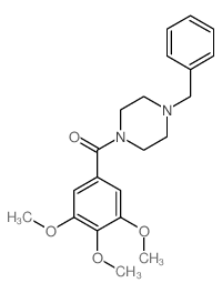 (4-benzylpiperazin-1-yl)-(3,4,5-trimethoxyphenyl)methanone structure