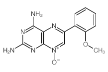 2,4-Pteridinediamine,6-(2-methoxyphenyl)-, 8-oxide structure