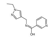 3-Pyridinecarboxamide,N-[(1-ethyl-1H-pyrazol-4-yl)methyl]-(9CI) picture