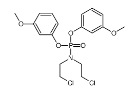 N-bis(3-methoxyphenoxy)phosphoryl-2-chloro-N-(2-chloroethyl)ethanamine Structure