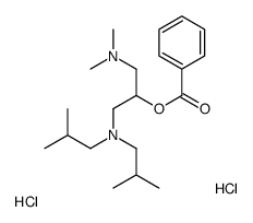 [1-[bis(2-methylpropyl)amino]-3-(dimethylamino)propan-2-yl] benzoate,dihydrochloride结构式