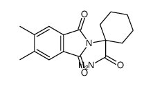 1-(5,6-Dimethyl-1,3-dioxo-1,3-dihydro-isoindol-2-yl)-cyclohexanecarboxylic acid amide结构式