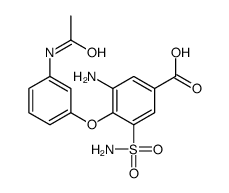 4-(3-acetamidophenoxy)-3-amino-5-sulfamoylbenzoic acid Structure