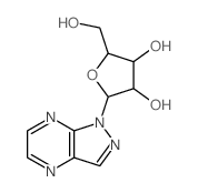 1H-Pyrazolo[3,4-b]pyrazine,1-b-D-ribofuranosyl-结构式