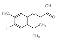 2-(4-chloro-5-methyl-2-propan-2-yl-phenoxy)acetic acid structure