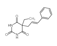 5-cinnamyl-5-ethyl-1,3-diazinane-2,4,6-trione结构式