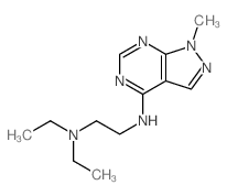 N,N-diethyl-N-(9-methyl-2,4,8,9-tetrazabicyclo[4.3.0]nona-1,3,5,7-tetraen-5-yl)ethane-1,2-diamine picture