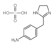 4-(4,5-dihydro-1H-imidazol-2-ylmethyl)aniline; sulfuric acid结构式